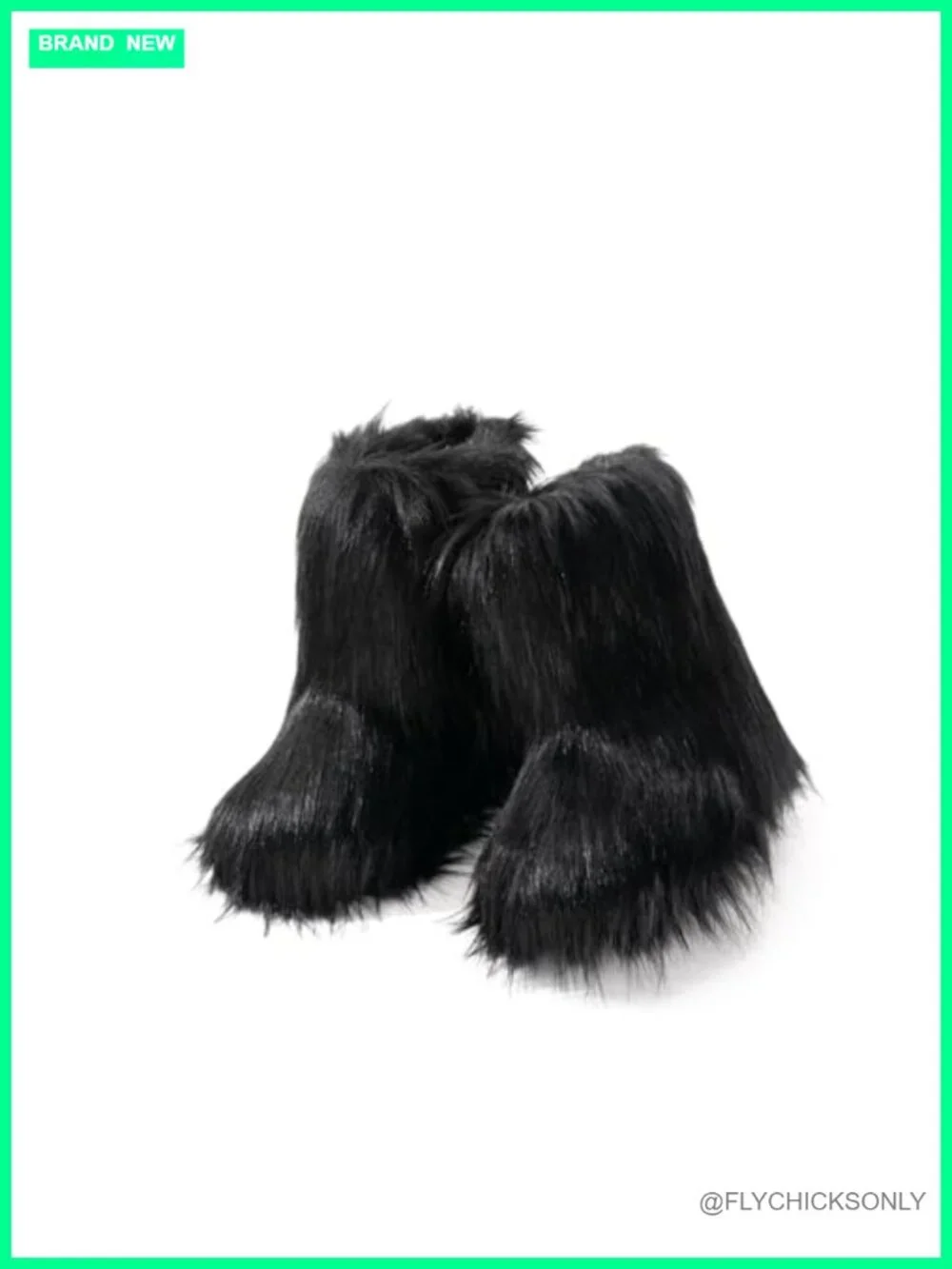 Faux Fur Mid-Calf Snow Boots Warm Comfy Winter Boots
